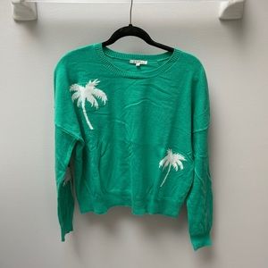 Palm tree light weight sweater. EUC